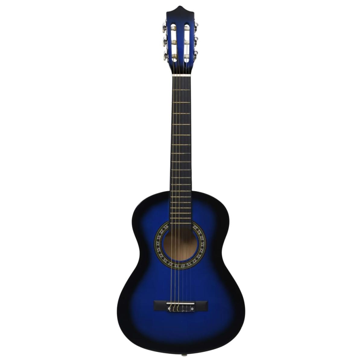 Guitarra clásica para niños y principiantes azul 1/2 34