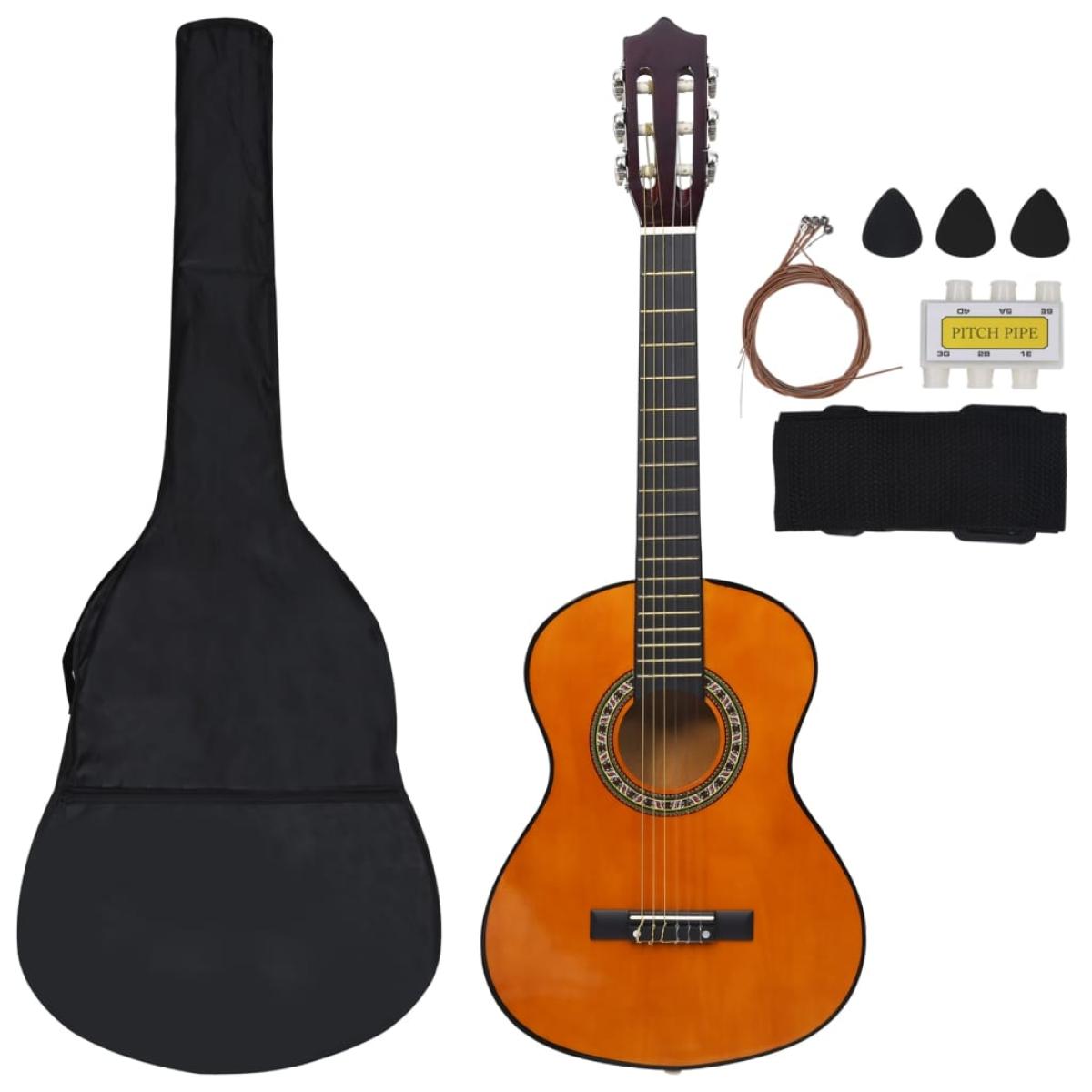 Set de guitarra clásica para niños principiantes 8 pzas 1/2 34