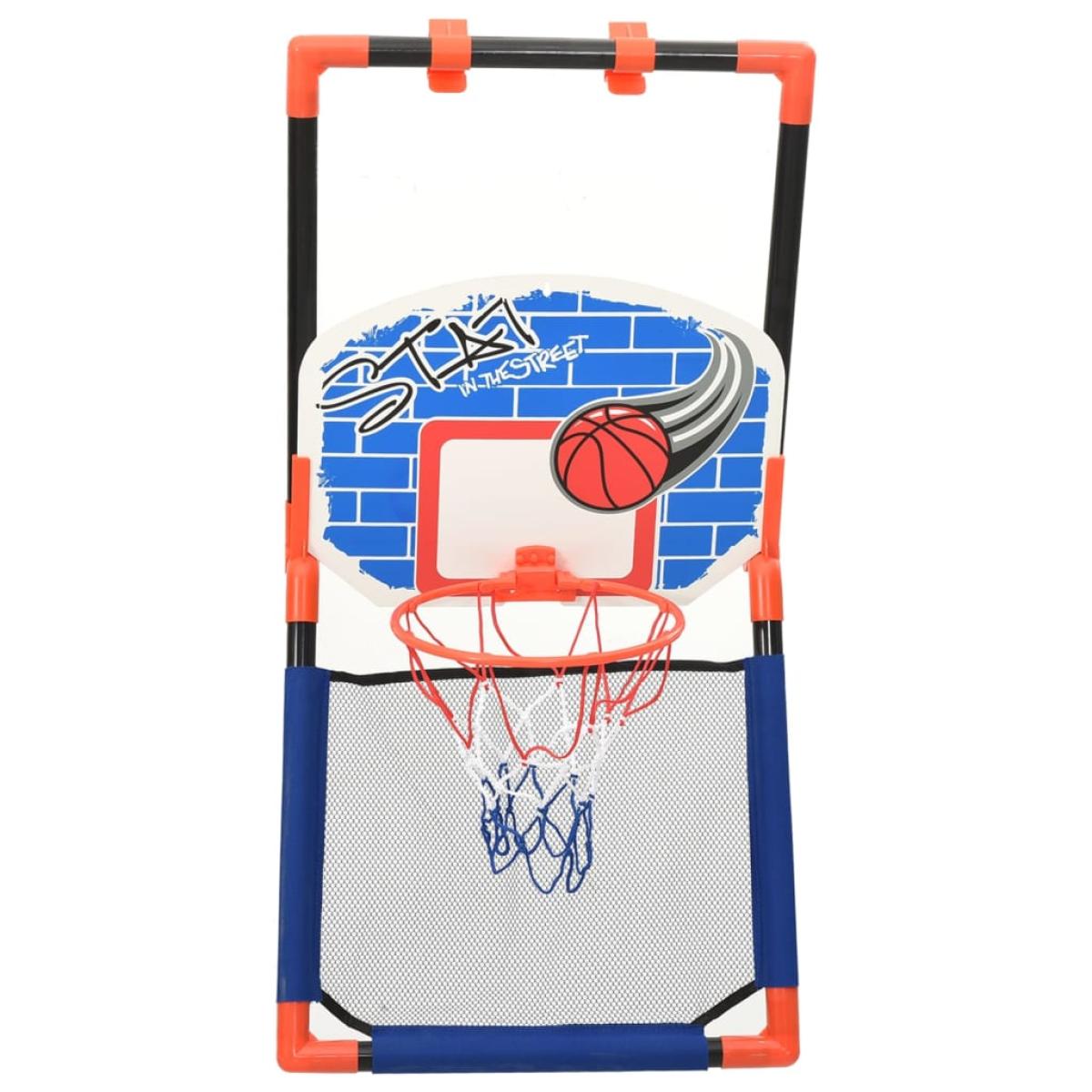 Set baloncesto infantil multifuncional suelo y pared