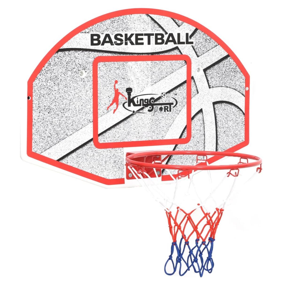 Set de canasta baloncesto de pared 5 pzas 66x44,5 cm