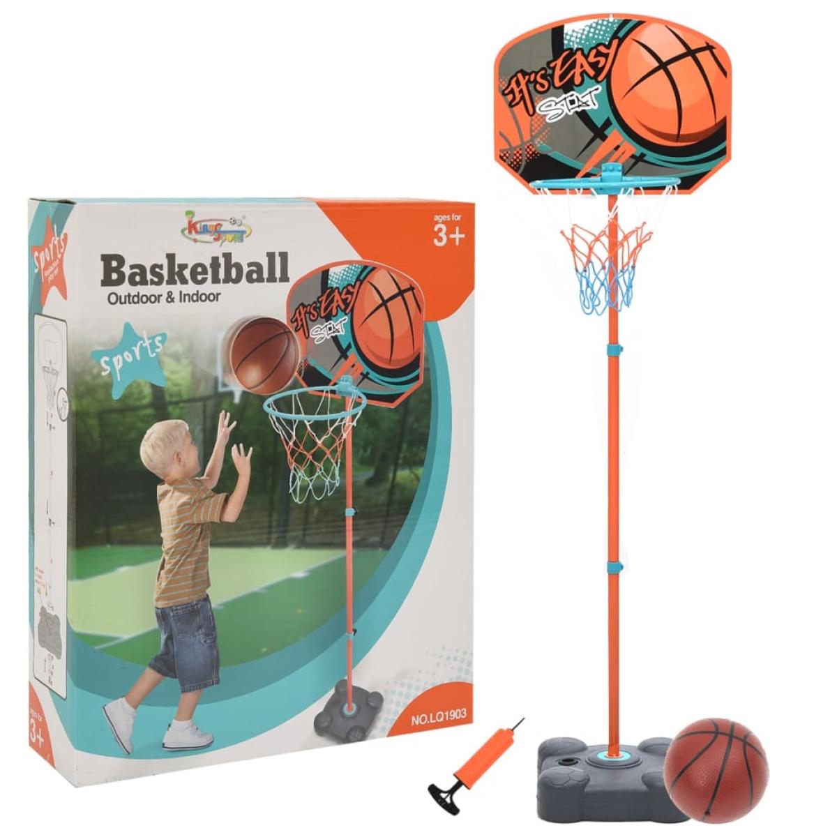 Juego de canasta de baloncesto portátil ajustable 109-141 cm