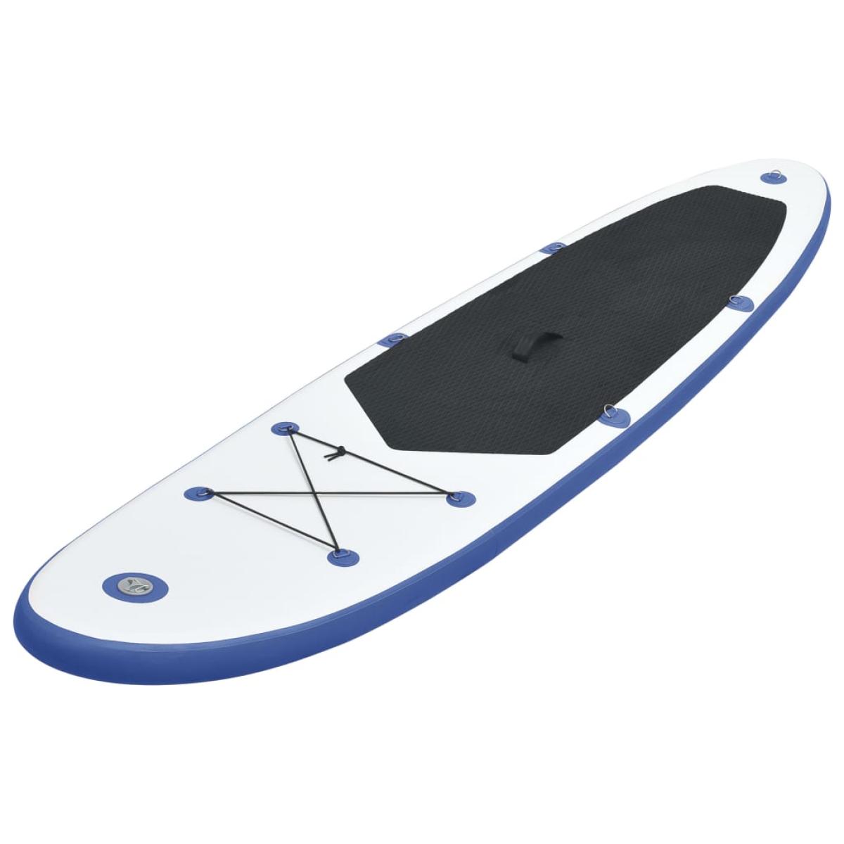 Set de paddel surf tabla SUP inflable azul y blanco 