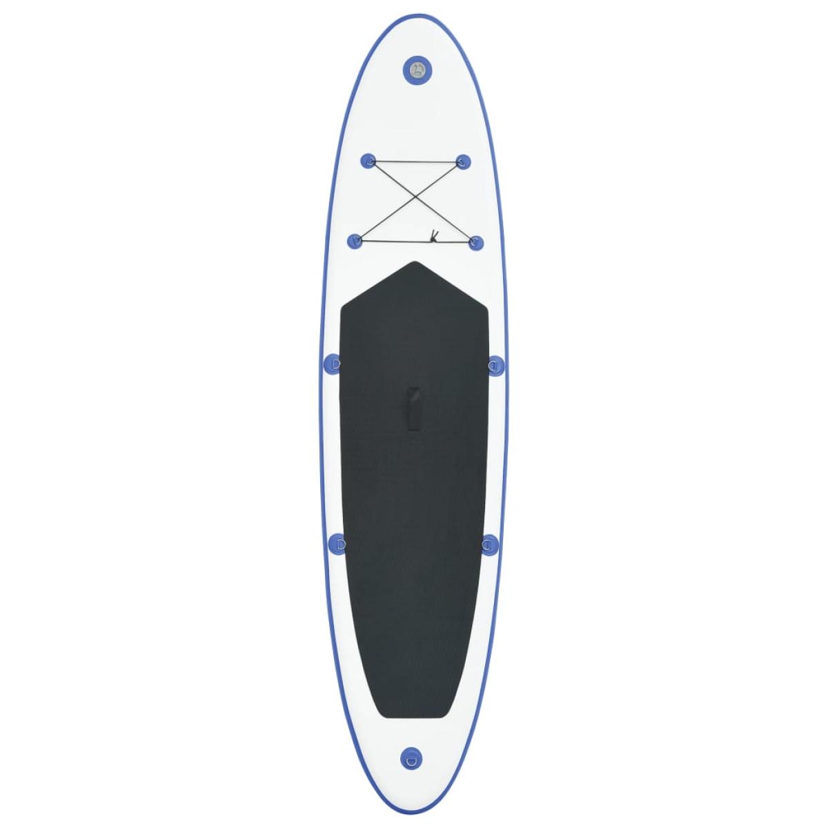 Set de paddel surf tabla SUP inflable azul y blanco 