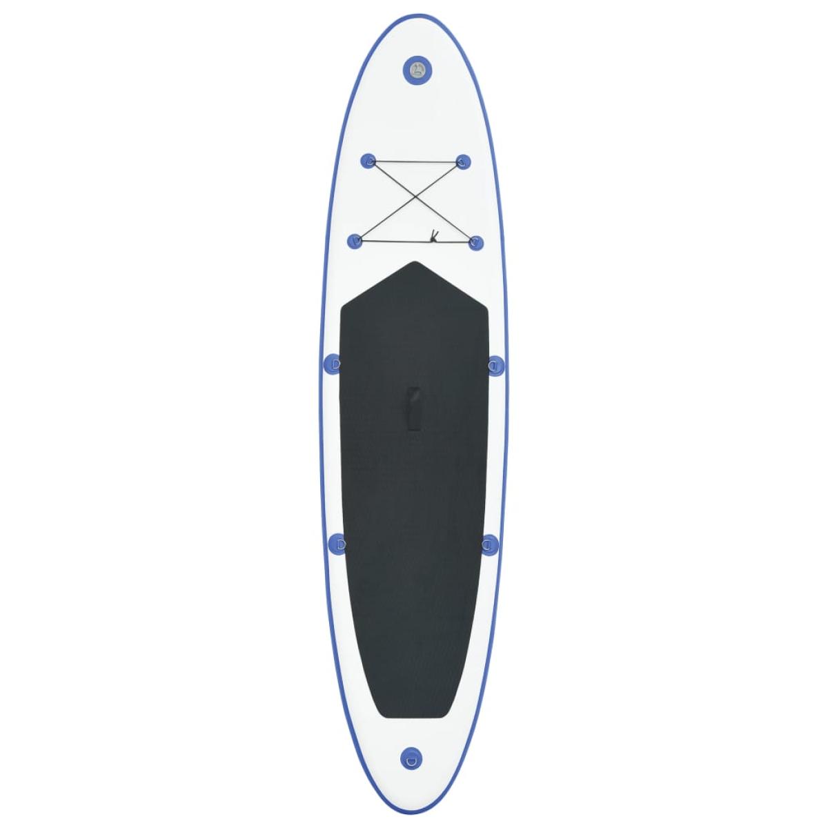 Set de paddel surf tabla SUP inflable azul y blanco 