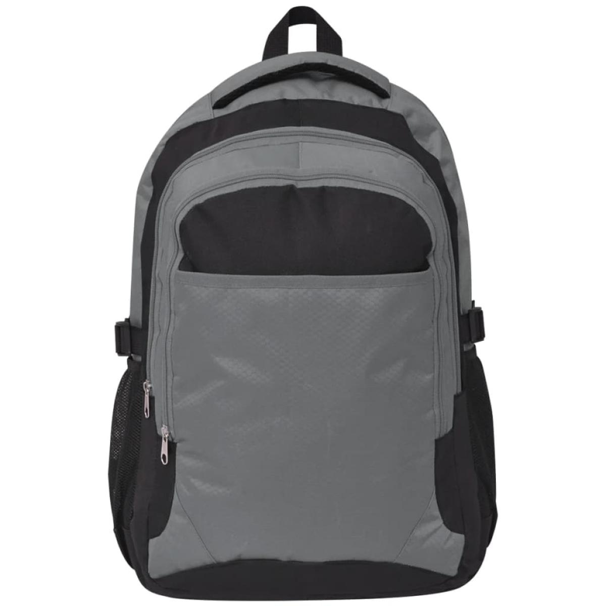 Mochila de colegio 40 L negra y gris