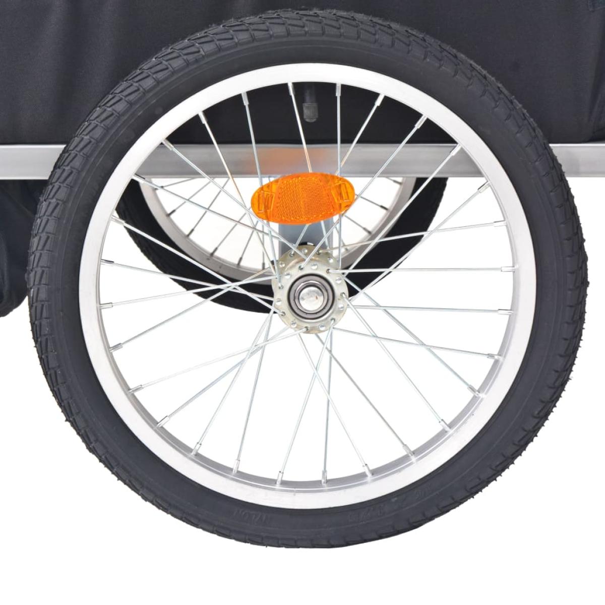 Remolque de bicicleta para niños rojo y negro 30 kg