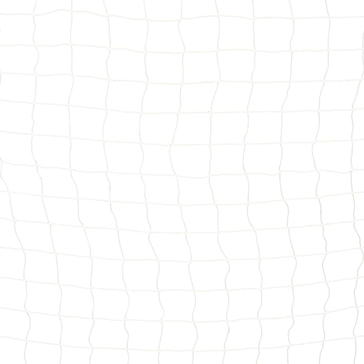 Portería de fútbol de metal blanco y negro 300x160x90 cm