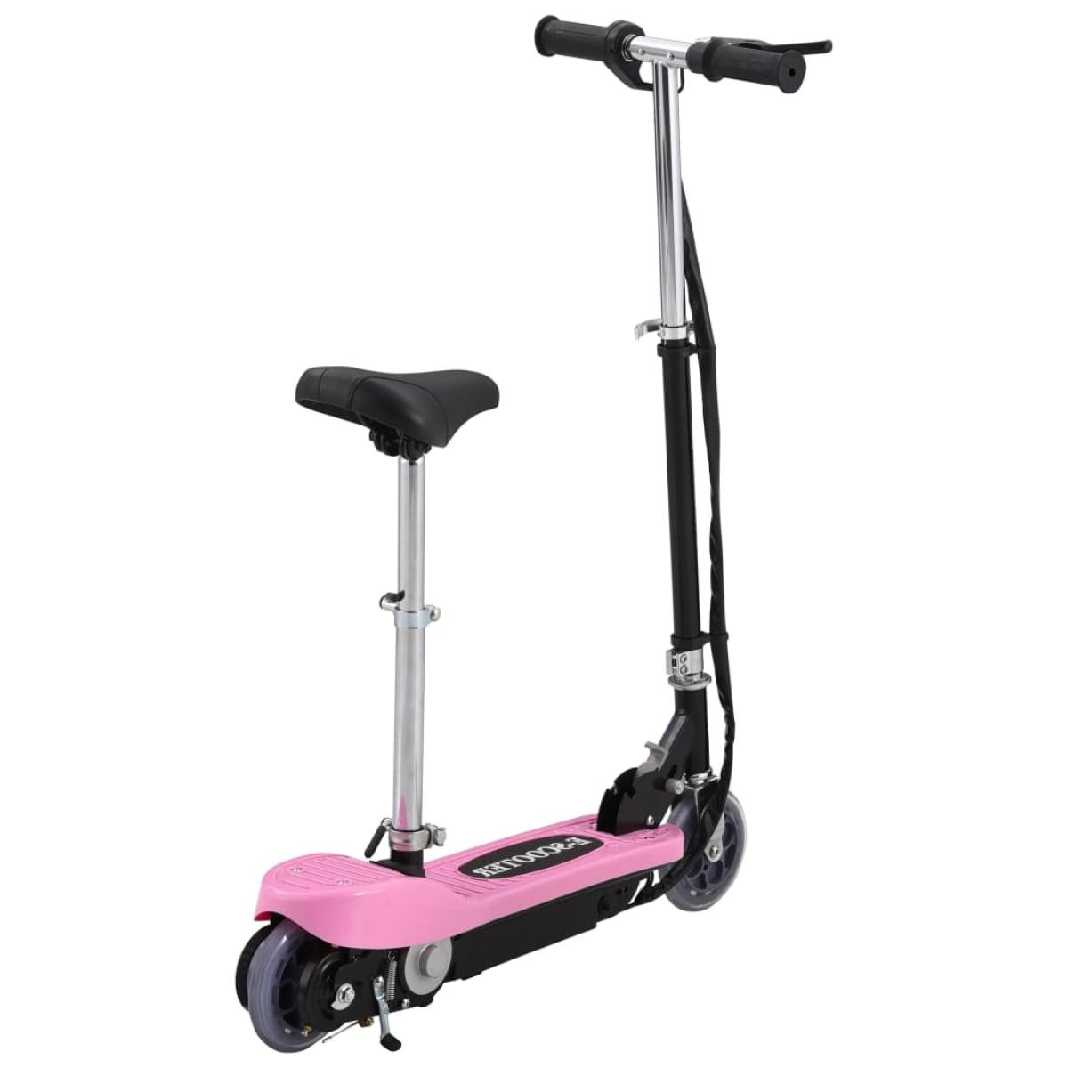 Patinete eléctrico con sillín 120 W rosa