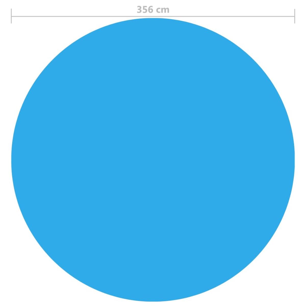 Cubierta de piscina PE azul 356 cm
