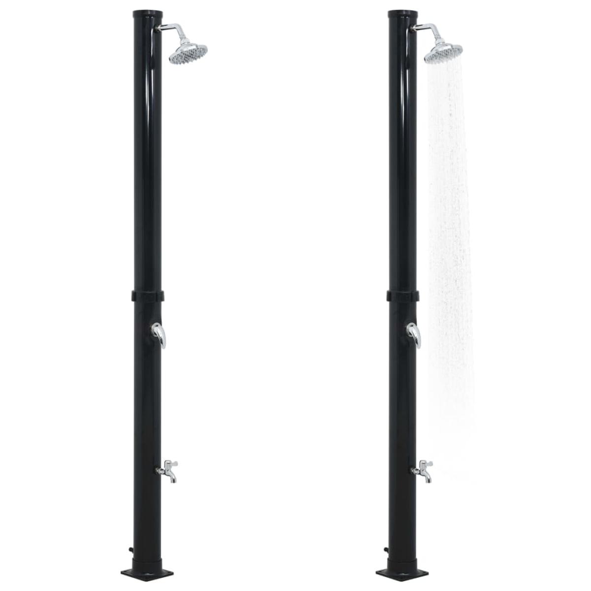 Ducha solar negro 220 cm 20 L