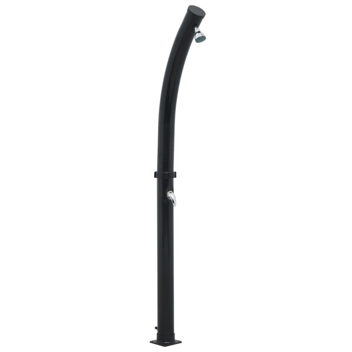 Ducha solar negra 214 cm 20 L