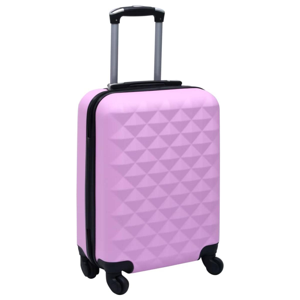 Maleta rígida con ruedas ABS rosa