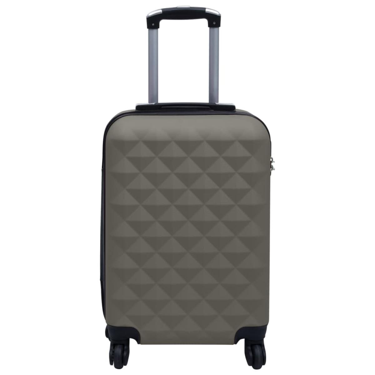Maleta trolley con ruedas rígida ABS gris antracita