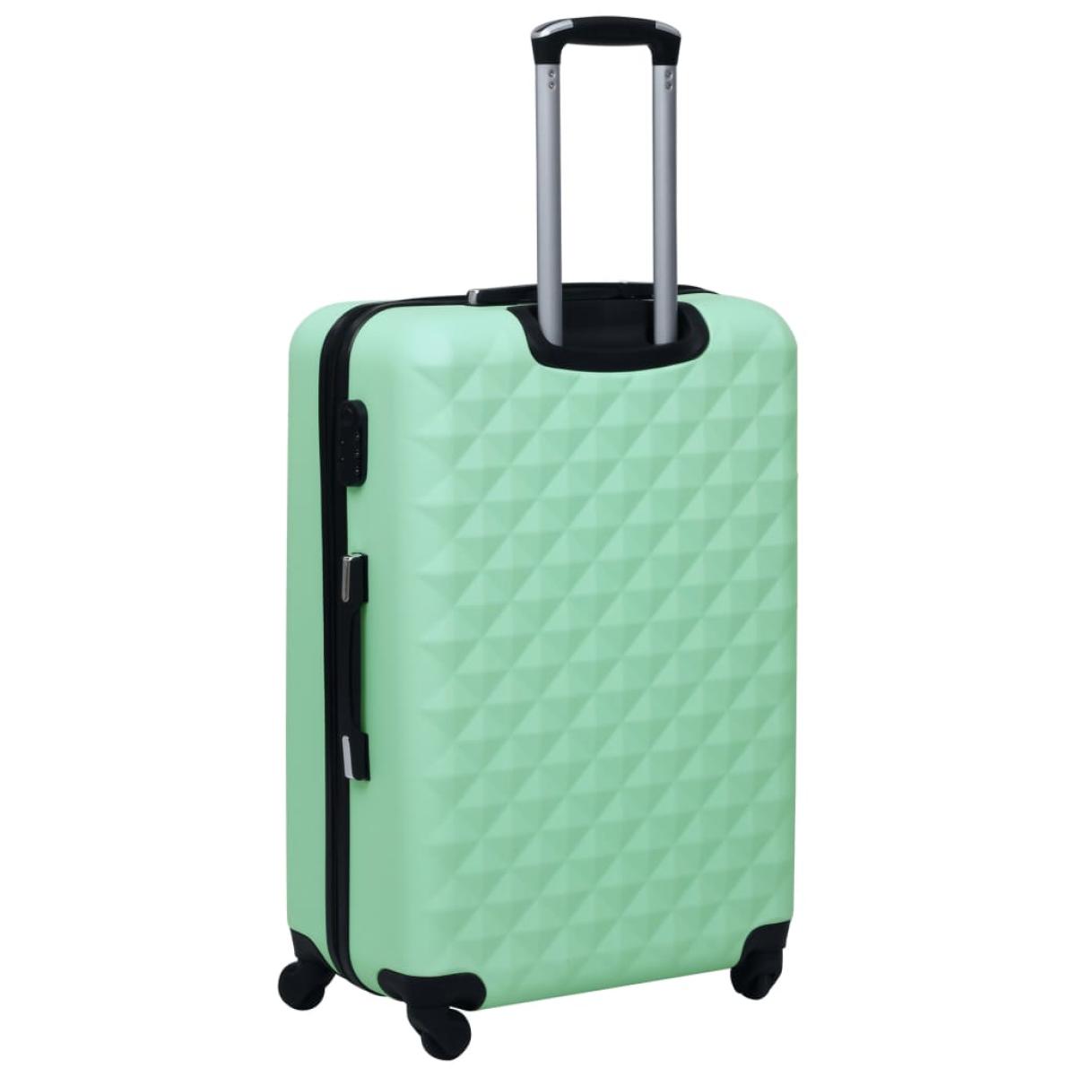 Maleta rígida con ruedas ABS verde menta