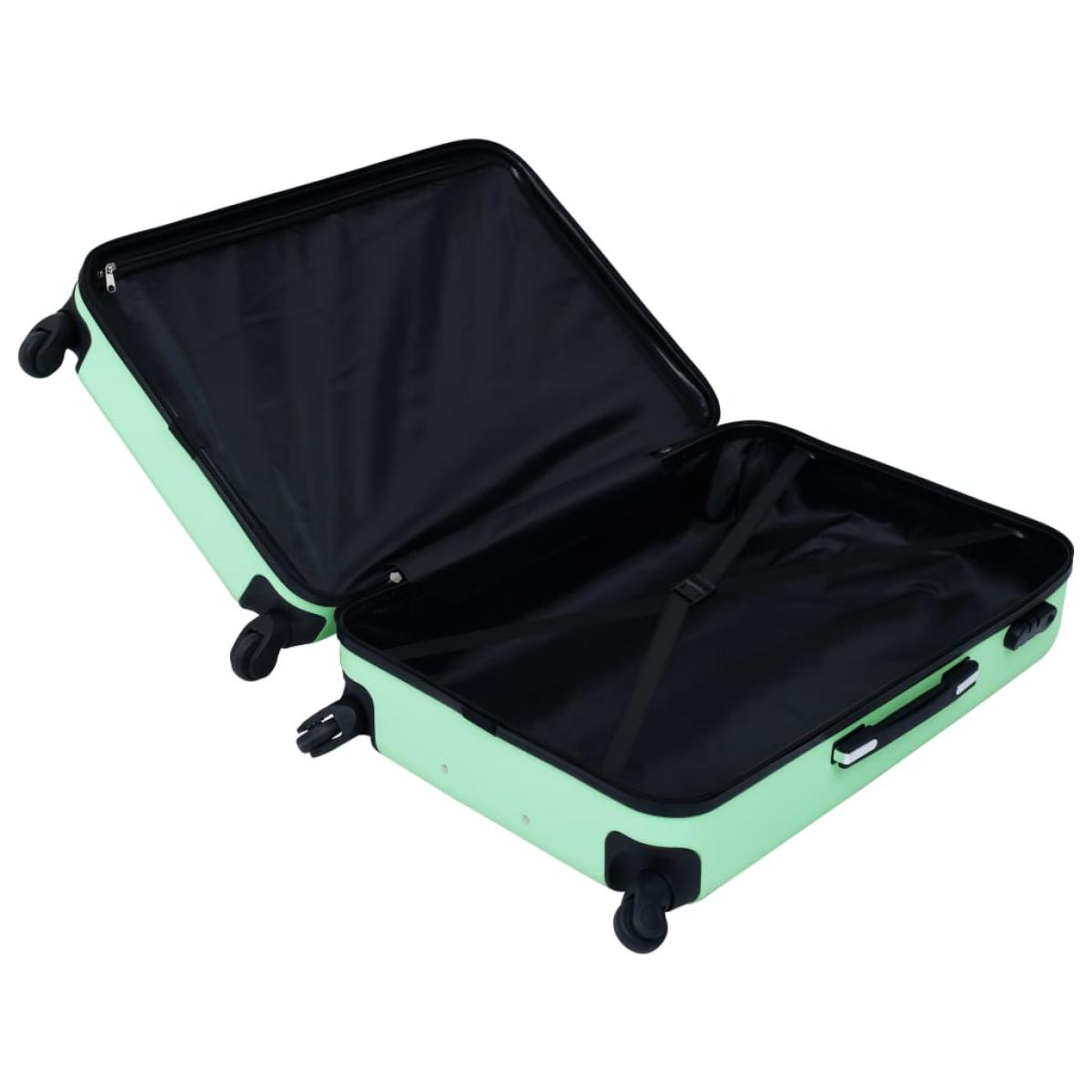 Maleta rígida con ruedas ABS verde menta