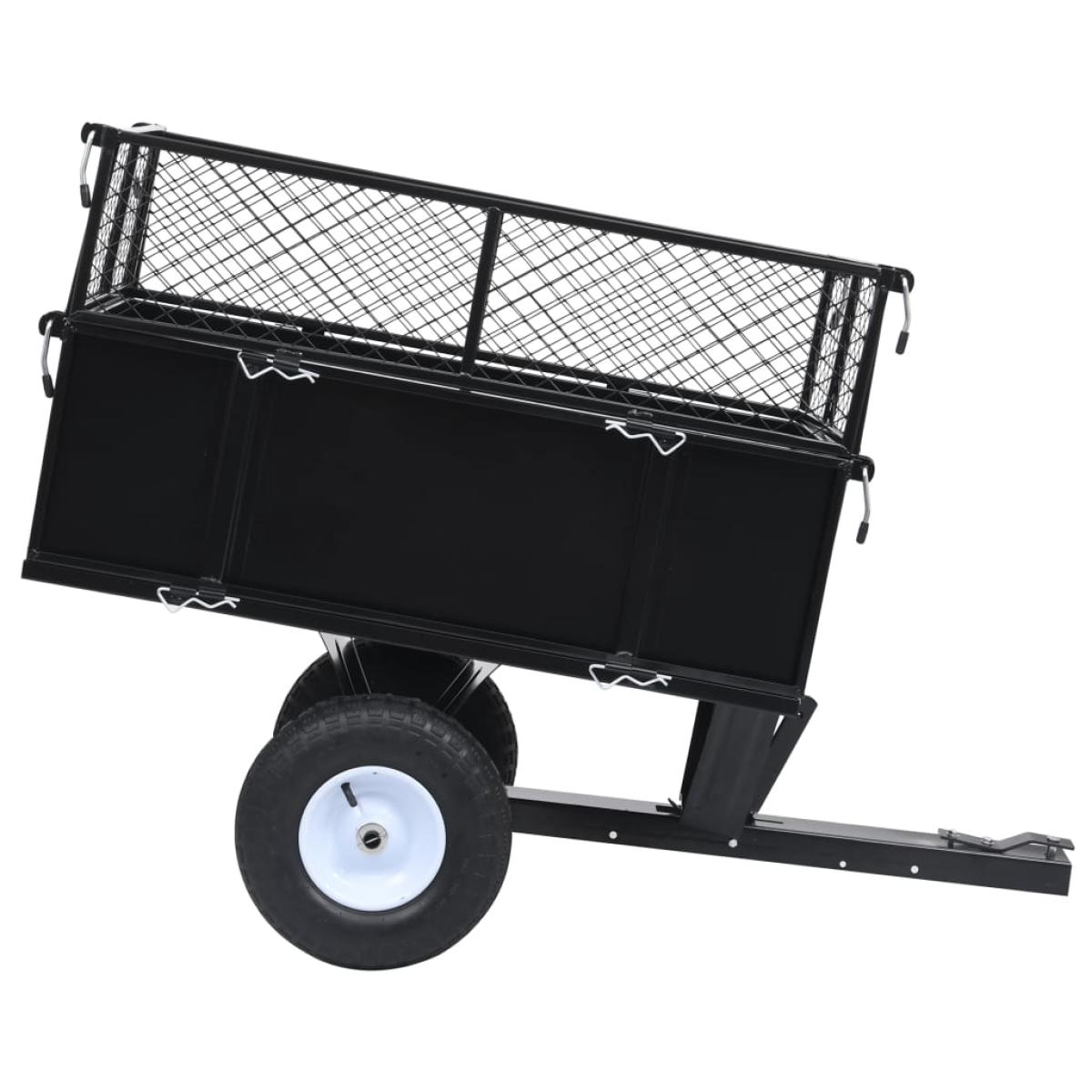 Carro remolque inclinable de cortacésped carga de 150 kg