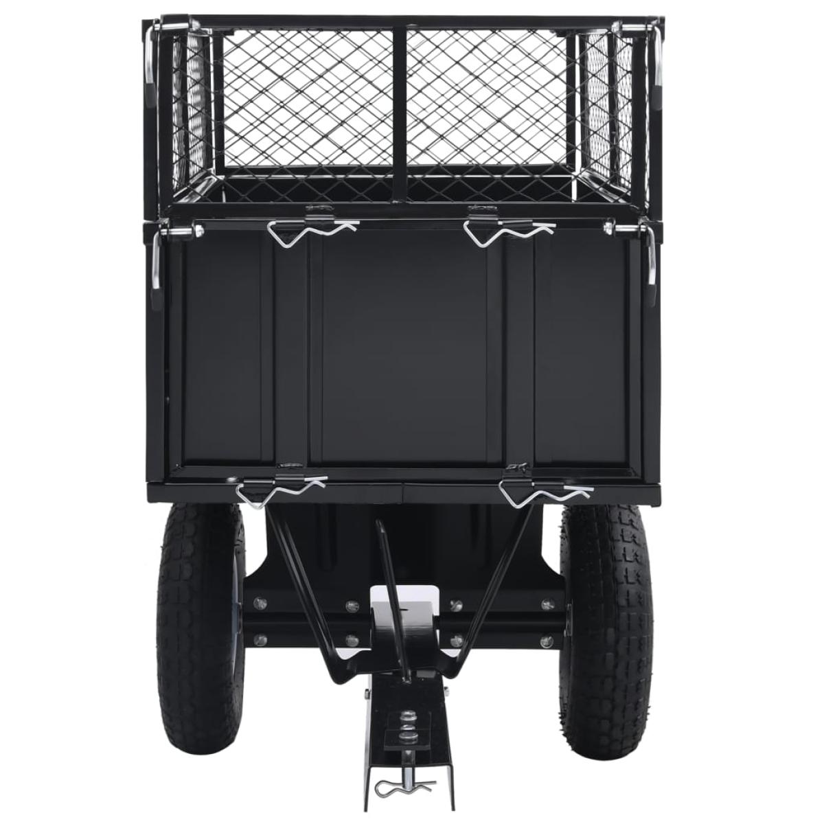 Carro remolque inclinable de cortacésped carga de 150 kg