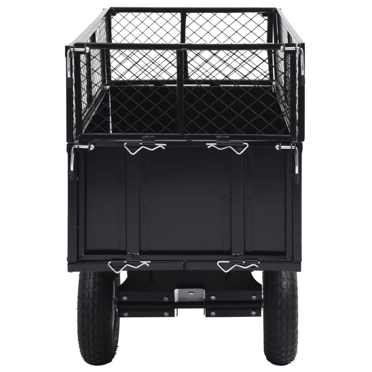 Carro remolque inclinable de cortacésped carga de 150 kg