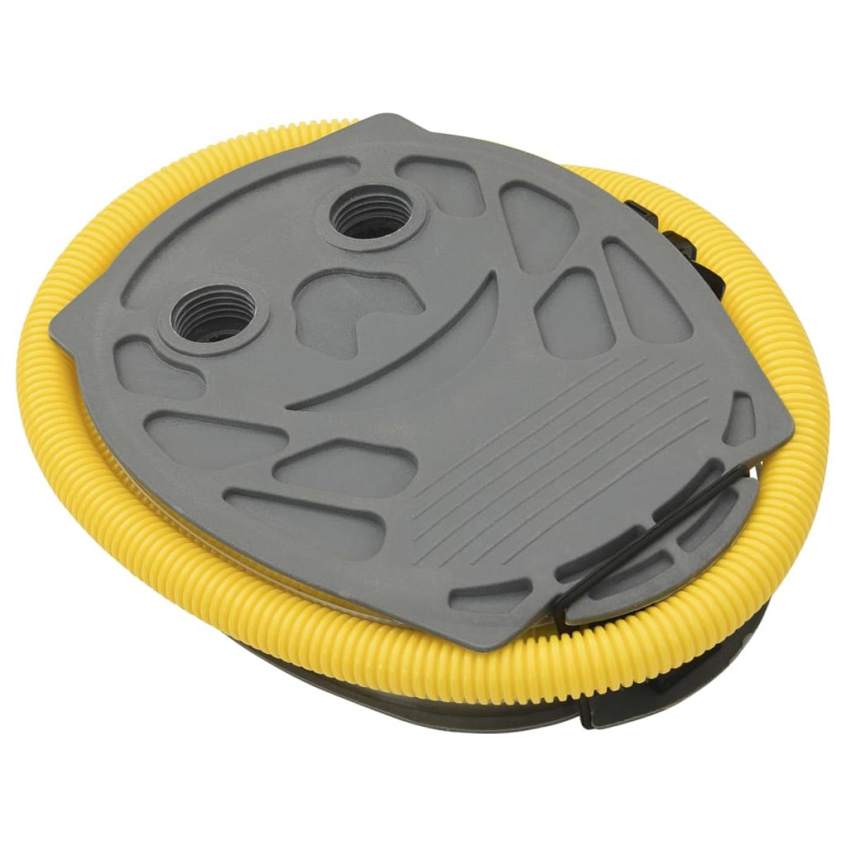 Bomba de pie PP y PE gris y amarillo 21x29,5 cm