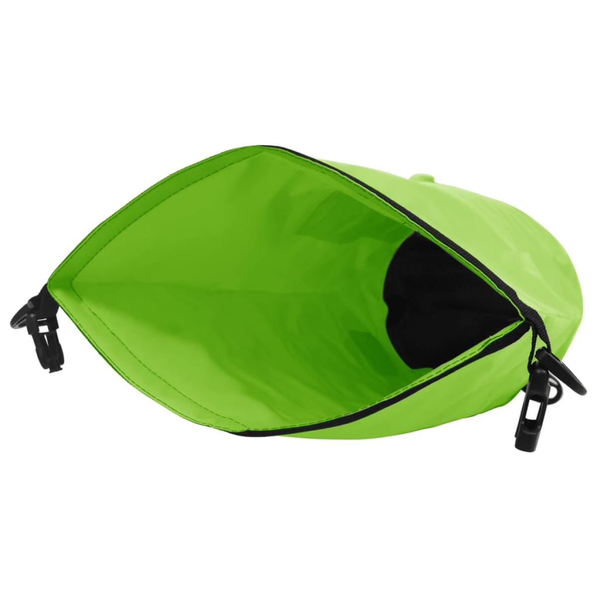 Bolso acuático impermeable PVC verde 15 L