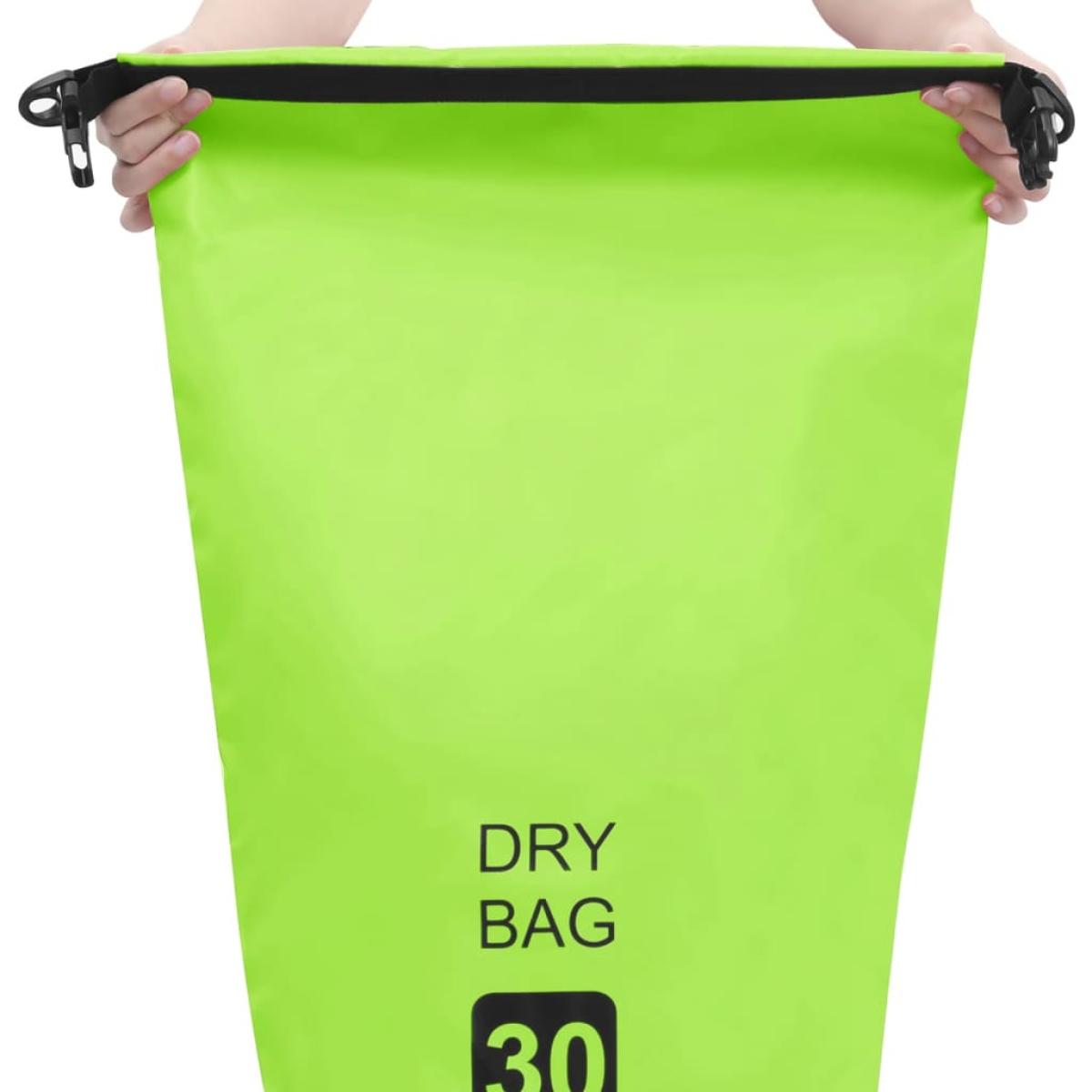 Bolso acuático impermeable verde PVC 30 L