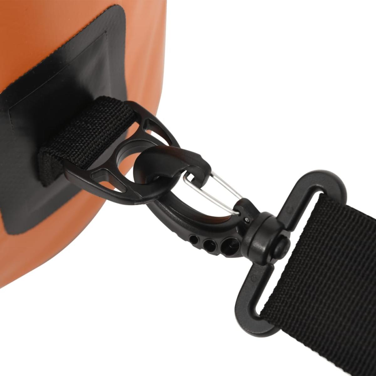 Bolso acuático impermeable con cremallera PVC naranja 20 L