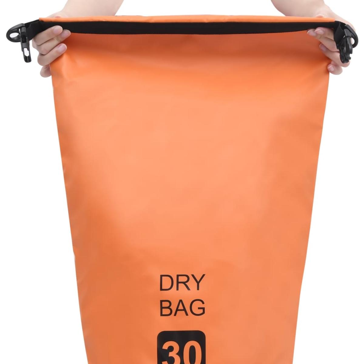 Bolso acuático impermeable naranja PVC 30 L