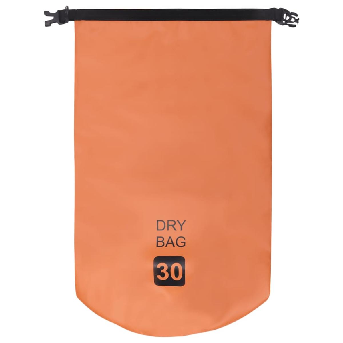 Bolso acuático impermeable naranja PVC 30 L