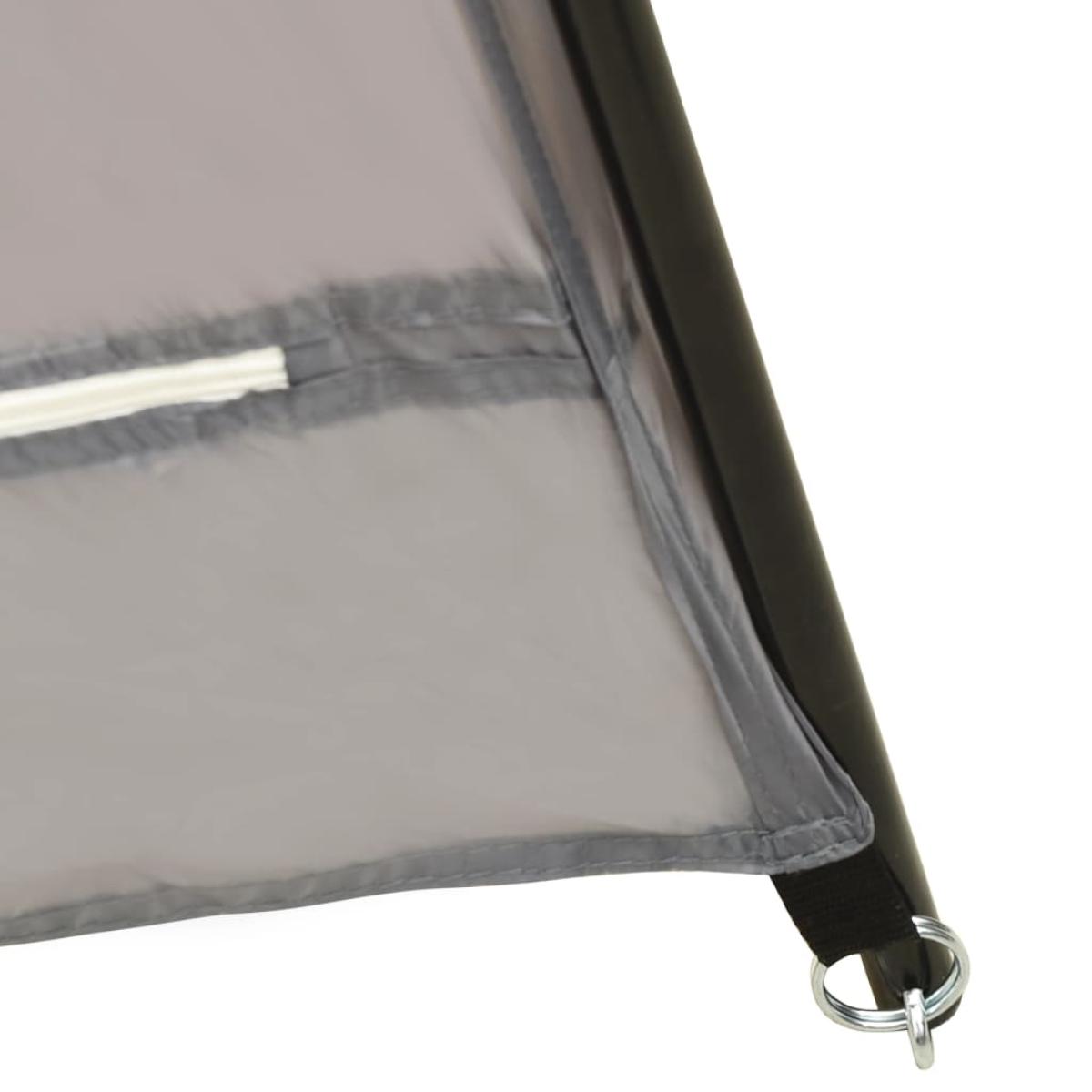 Carpa para piscina de tela gris 500x433x250 cm