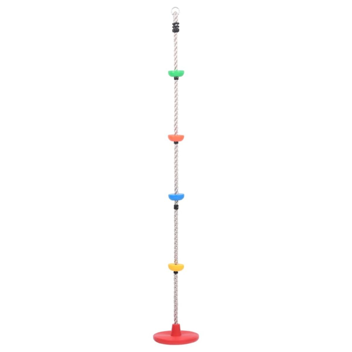 Cuerda para trepar con plataformas y disco 200 cm