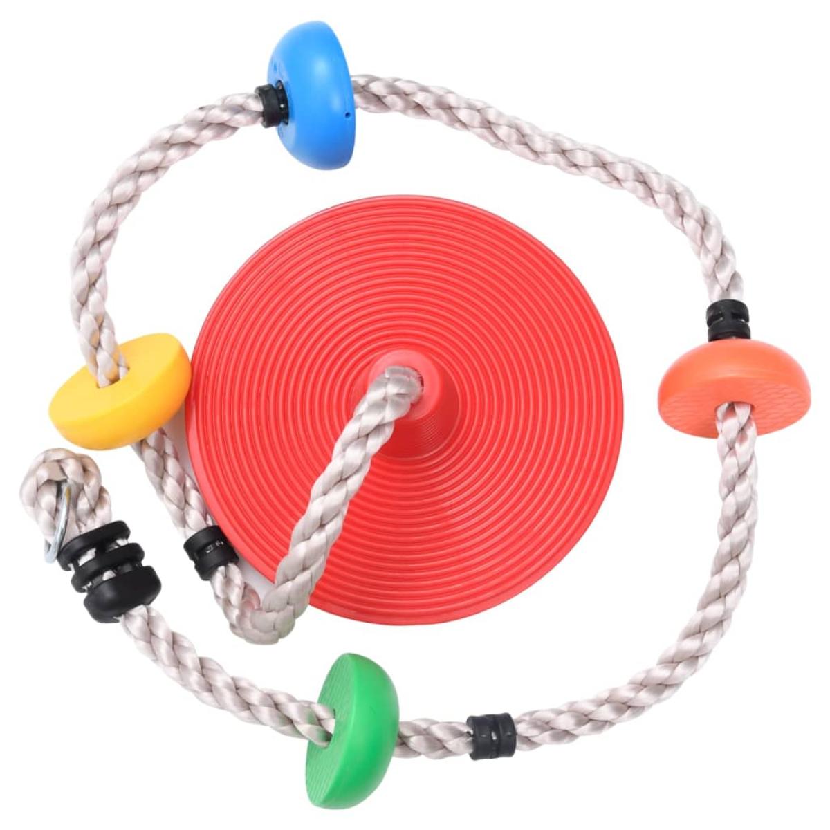 Cuerda para trepar con plataformas y disco 200 cm