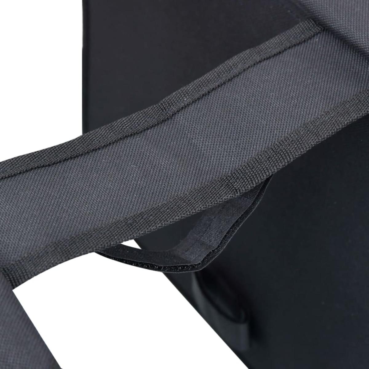 Bolsa doble para bicicleta alforja impermeable 35 L negra