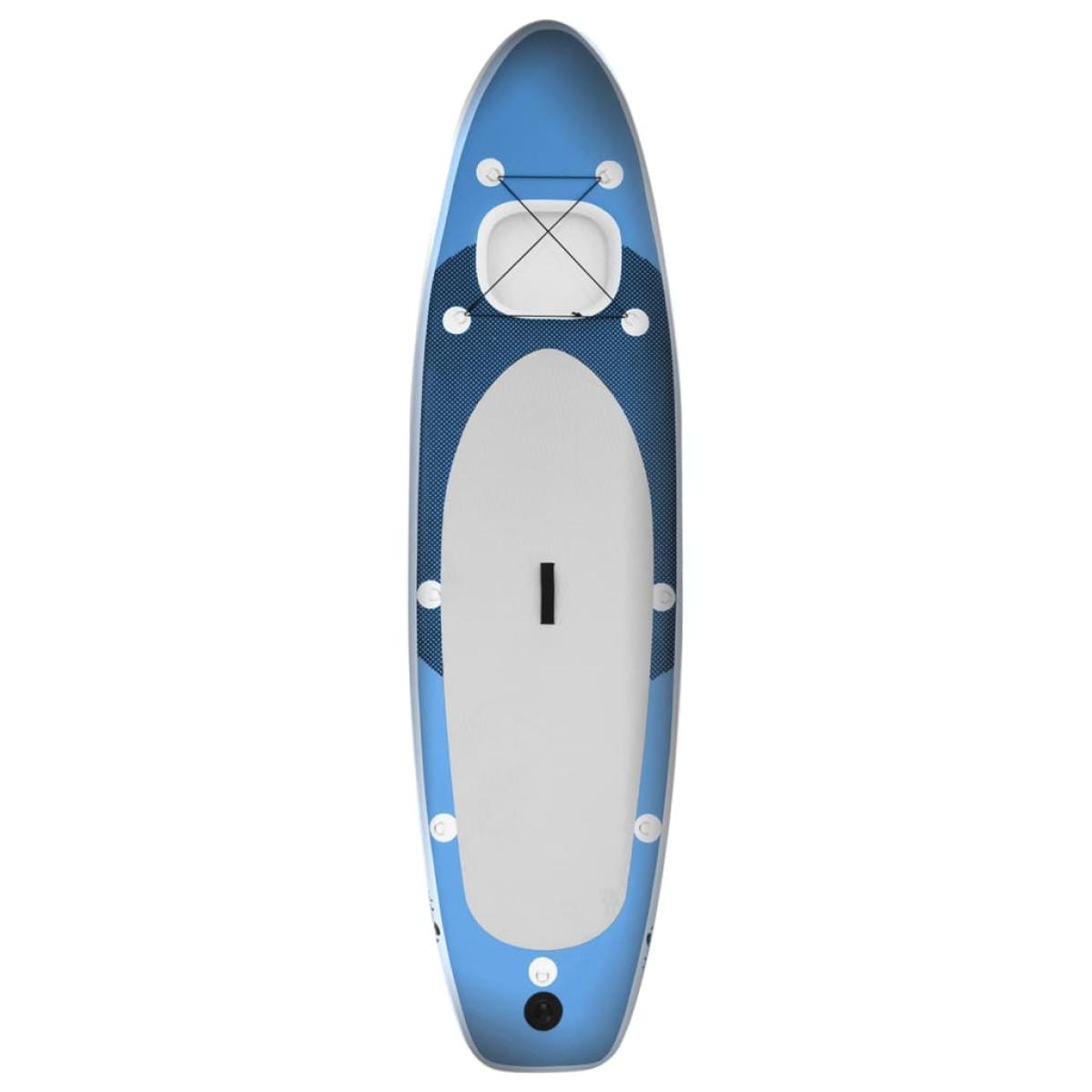 Set de tabla de paddle surf hinchable azul marino 300x76x10 cm