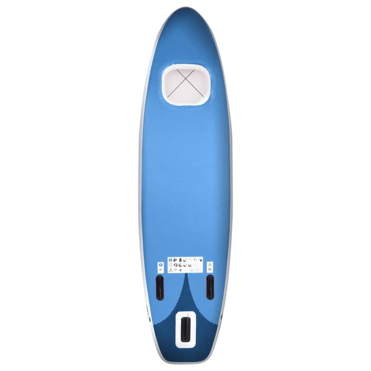 Set de tabla de paddle surf hinchable azul marino 360x81x10 cm