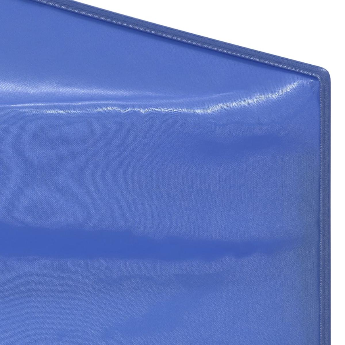 Carpa para fiestas plegable con paredes laterales azul 2x2 m