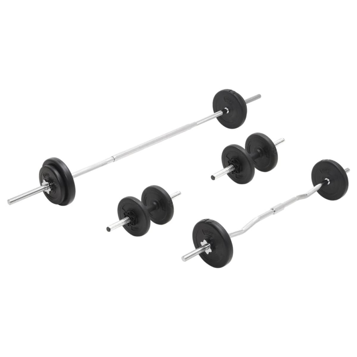 Juego de barras y pesas 30 kg