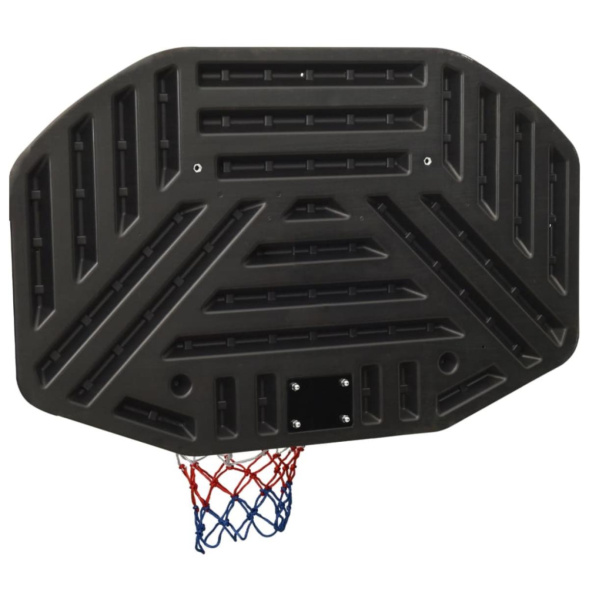 Tablero de baloncesto polietileno negro 109x71x3 cm