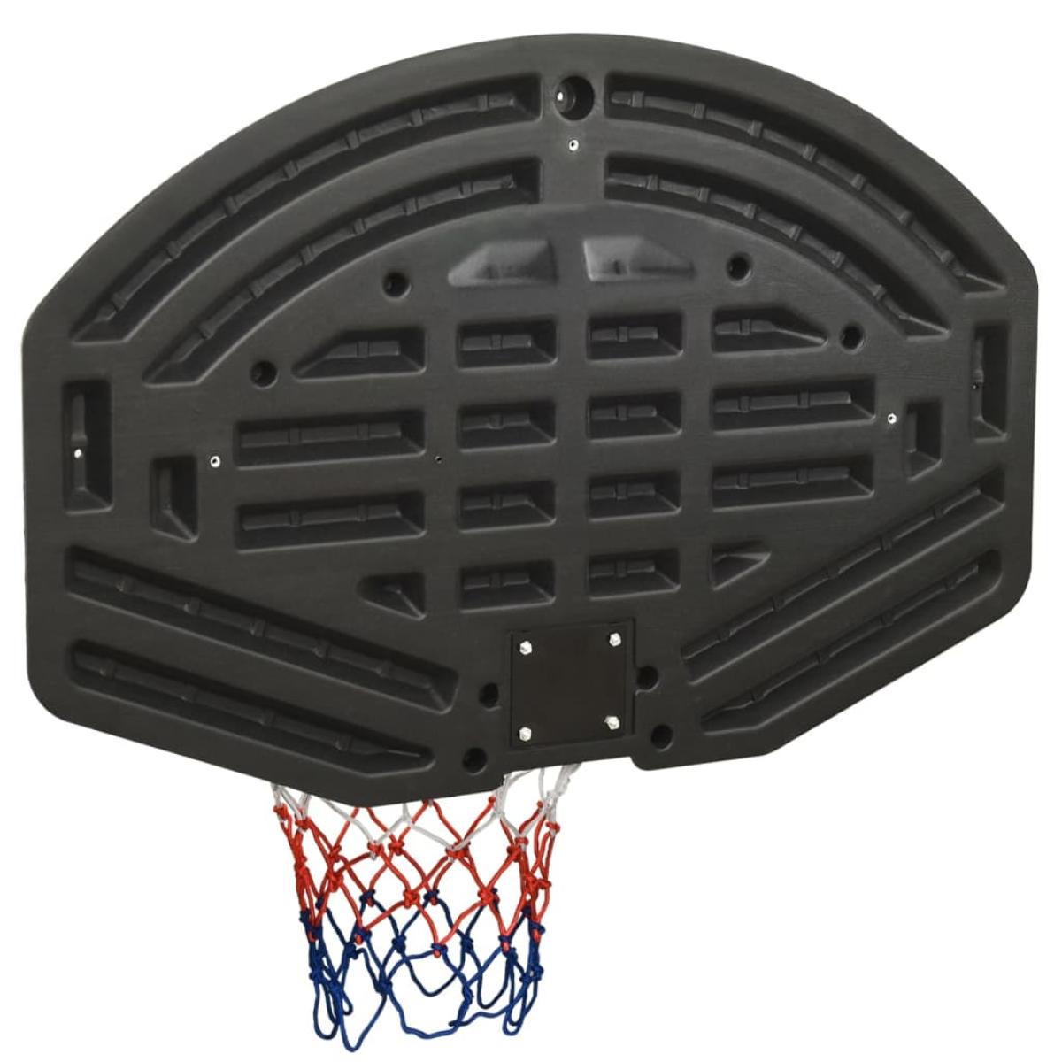 Tablero de baloncesto polietileno negro 90x60x2 cm