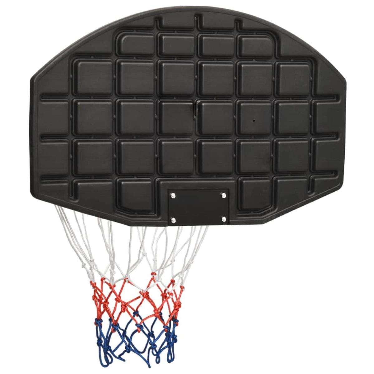 Tablero de baloncesto polietileno negro 71x45x2 cm