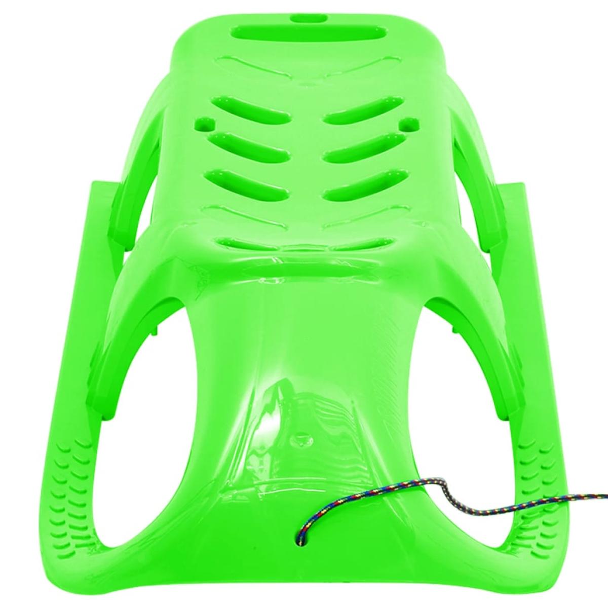 Trineo para niños polipropileno verde 102,5x40x23 cm