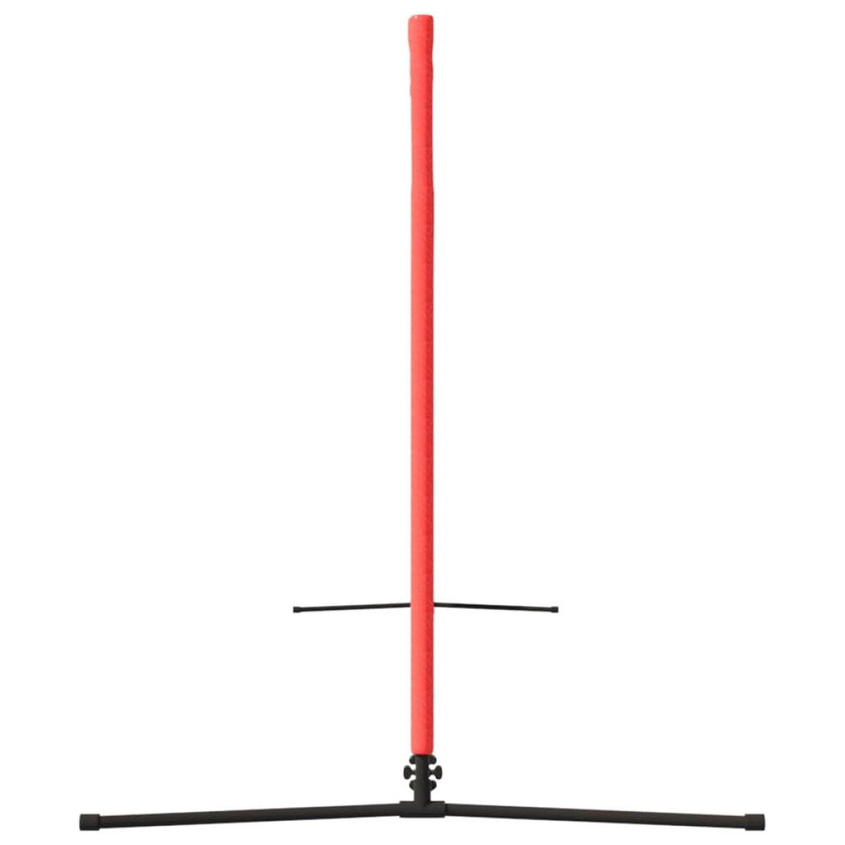 Red de tenis poliéster negro y rojo 400x100x87 cm