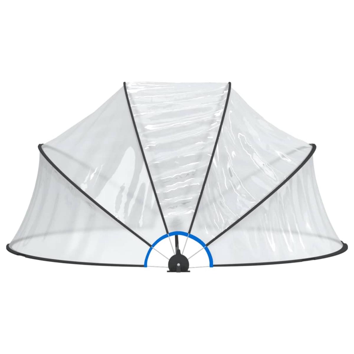Cúpula para piscina redonda PVC 315x158 cm