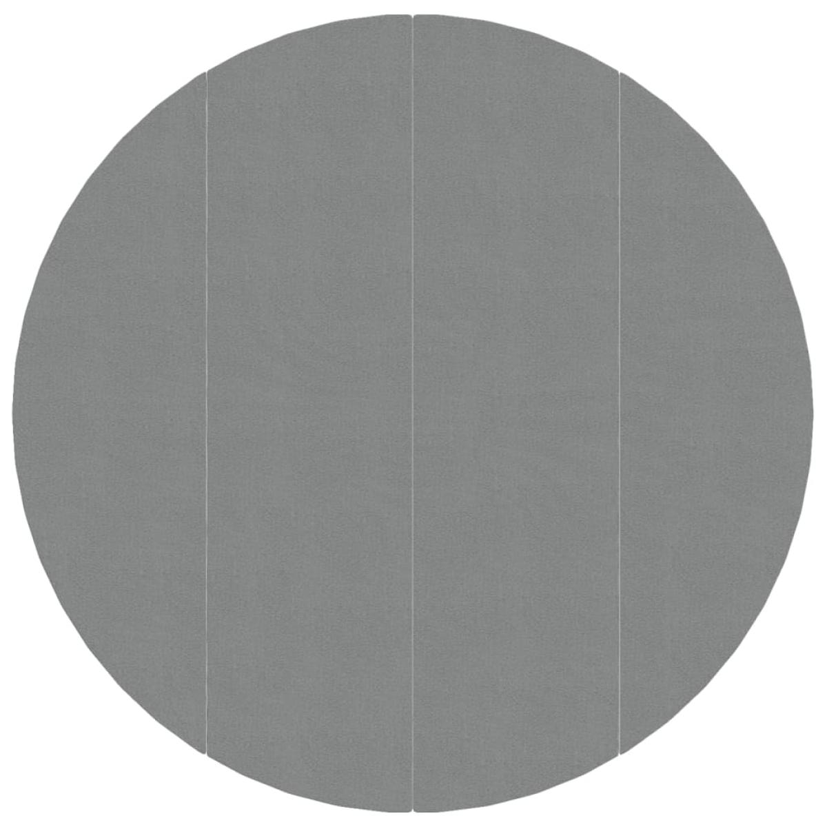Tapiz de suelo piscina geotextil de poliéster gris claro Ø428cm