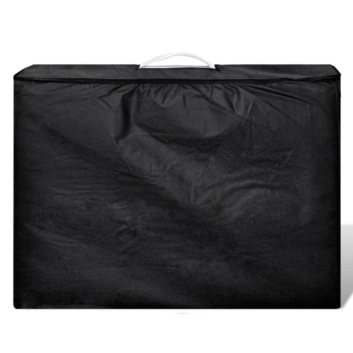 Mesa camilla de masaje de aluminio plegable de 4 cuerpos blanco crema