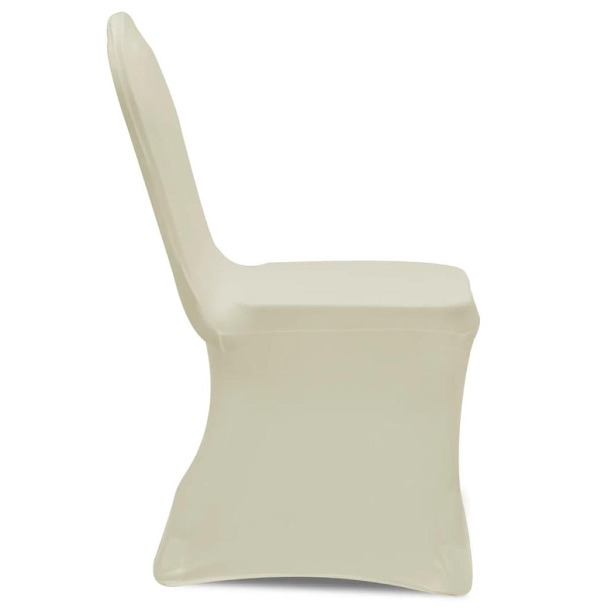 Funda elástica para sillas, 50 piezas, Crema