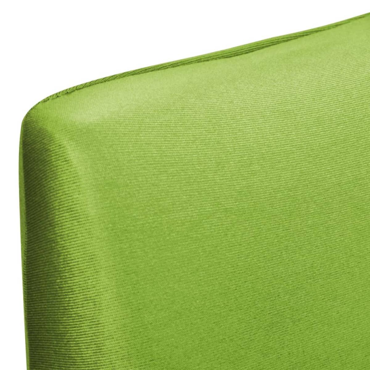 Funda para silla elástica recta 6 unidades verde