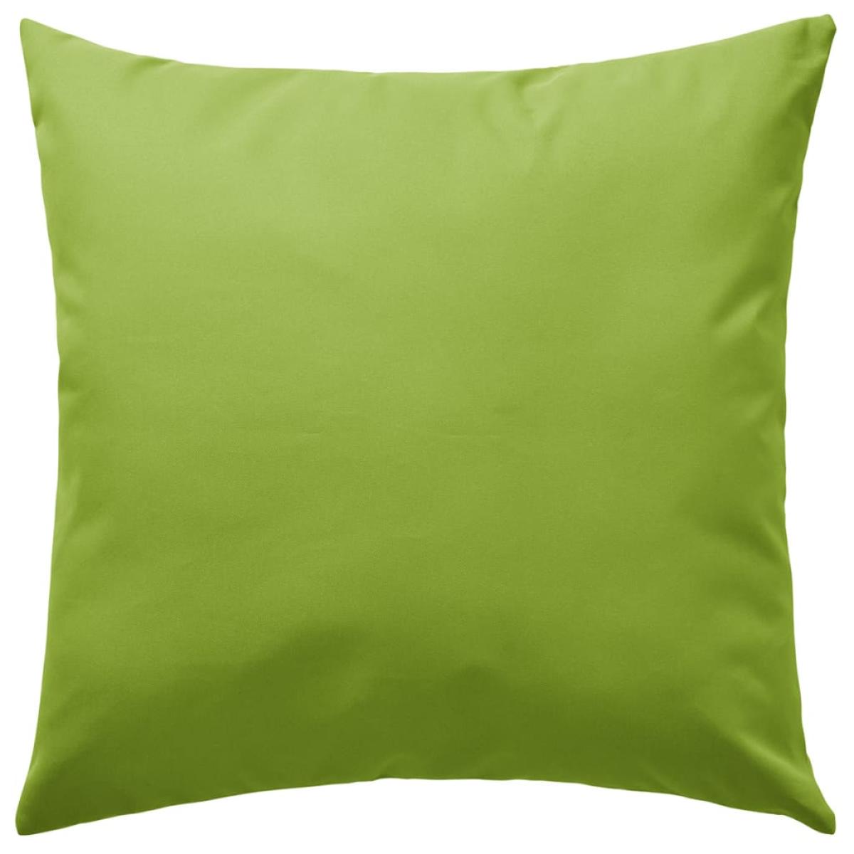 Cojines para exteriores 45x45 cm verde manzana 4 unidades