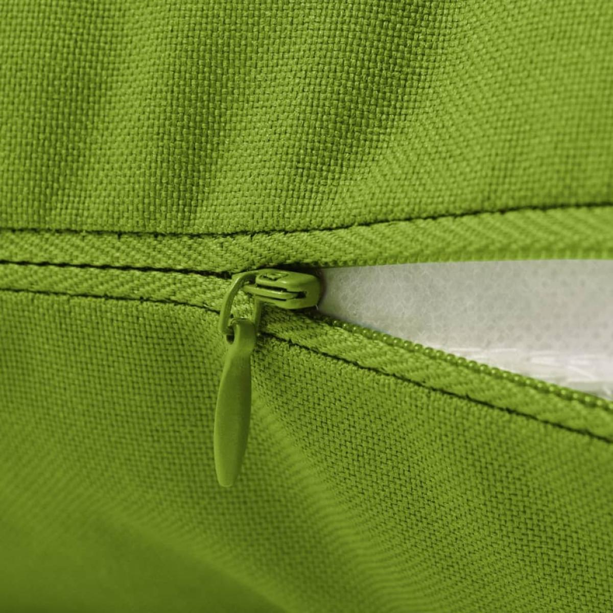 Cojines para exteriores 45x45 cm verde manzana 4 unidades