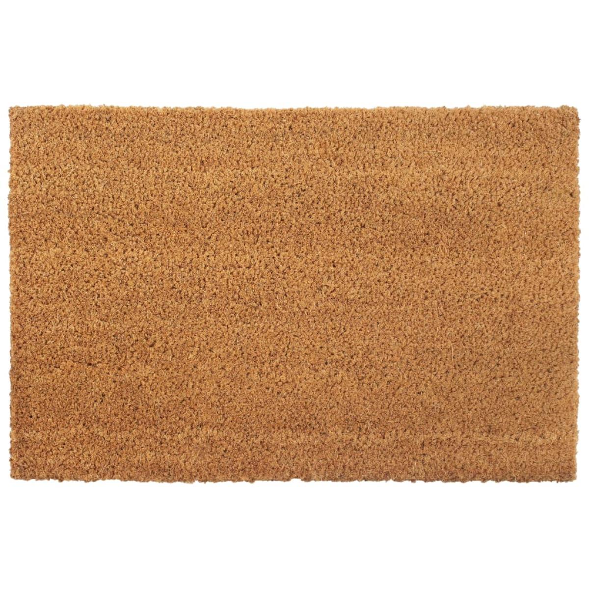 Felpudo de fibra de coco color natural 2 unidades 24mm 40x60cm