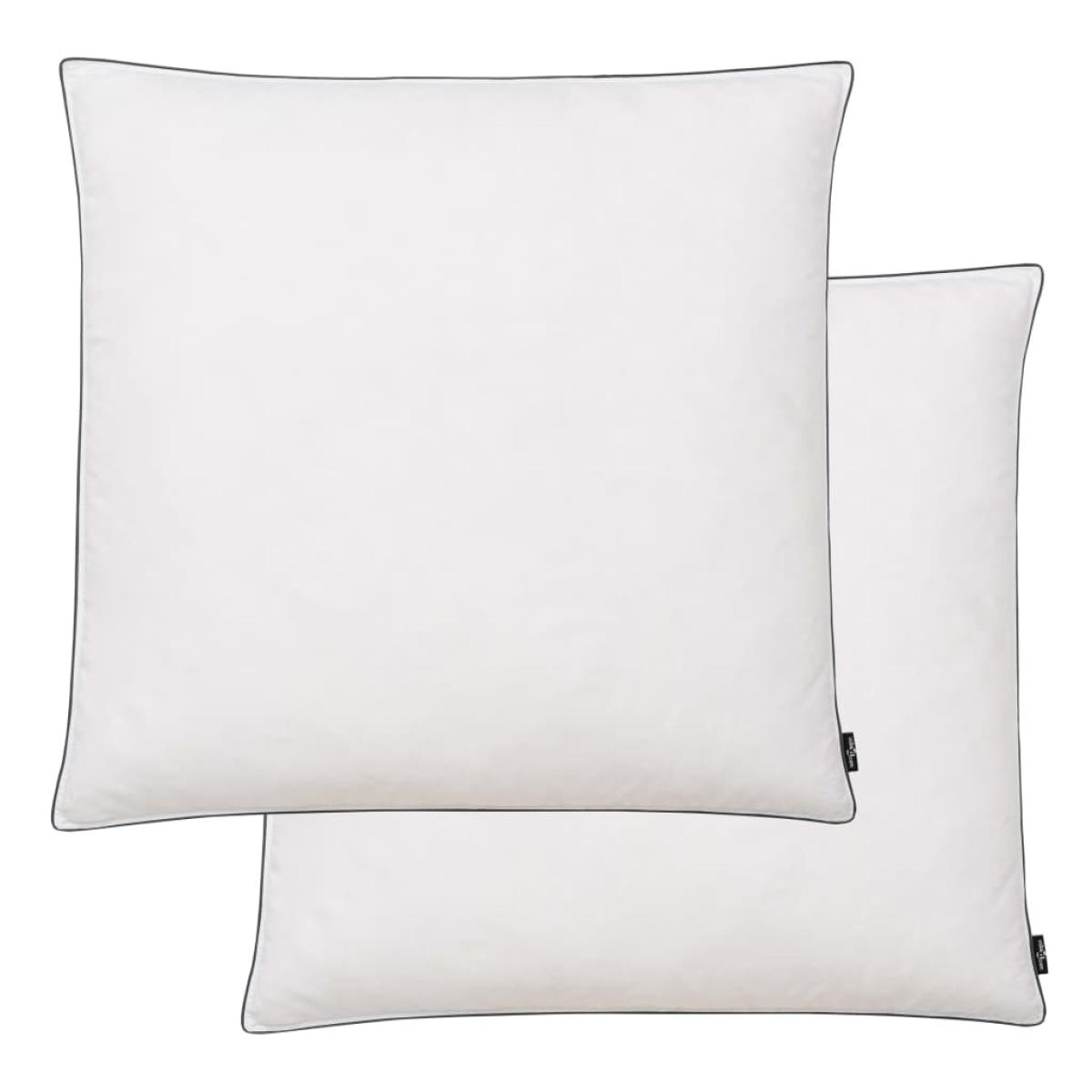 Almohadas de plumón/plumas 80x80 cm blanco 2 unidades